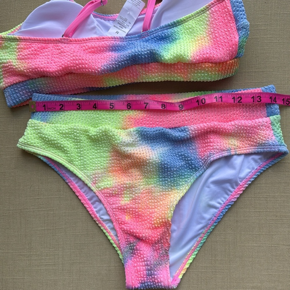 NWT! Cupshe Colorful Women’s Swim Set - Picture 7 of 7